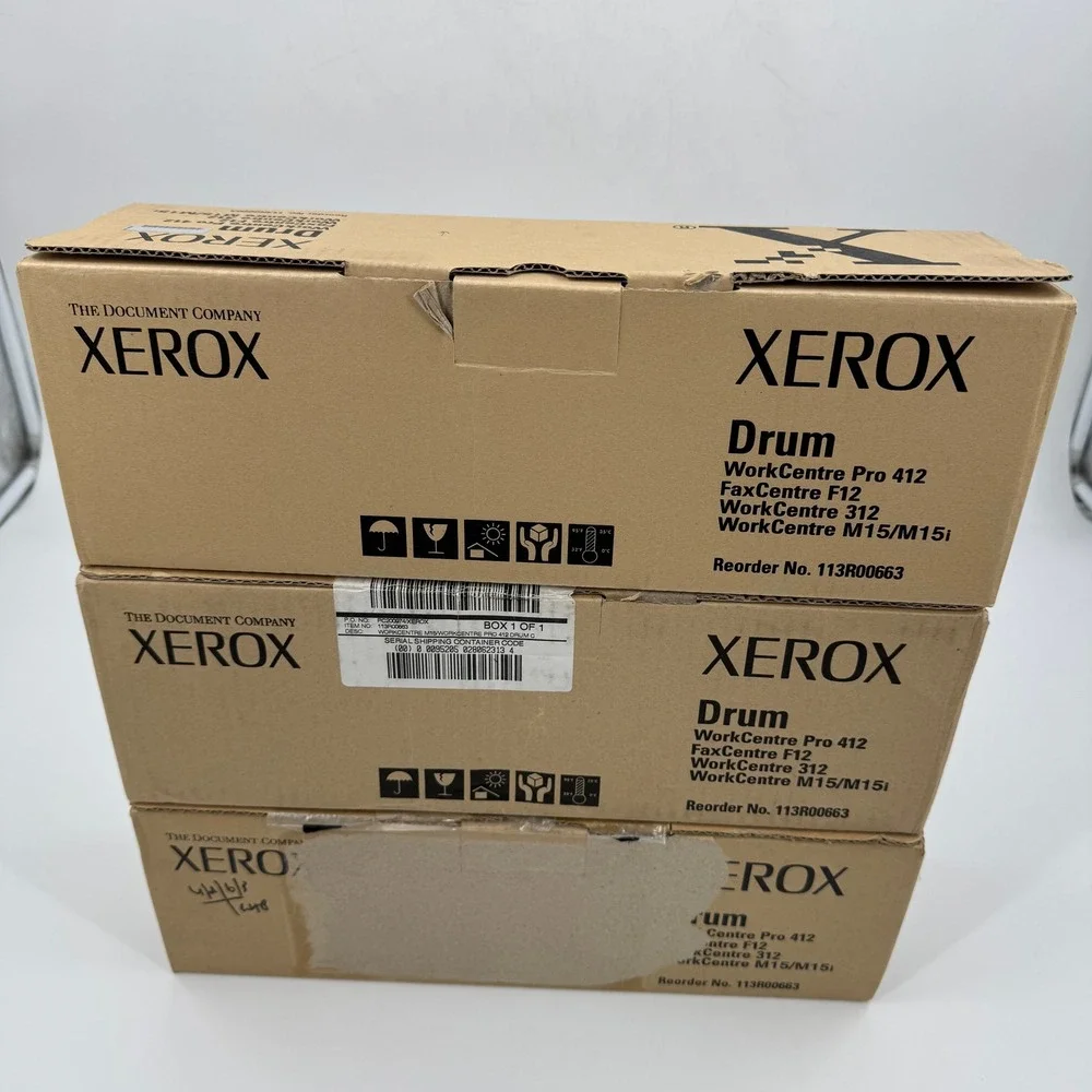 Xerox Drum Unit‎ WorkCentre Pro 412 FaxCentre Reorder 113R00663 New Lot of 3